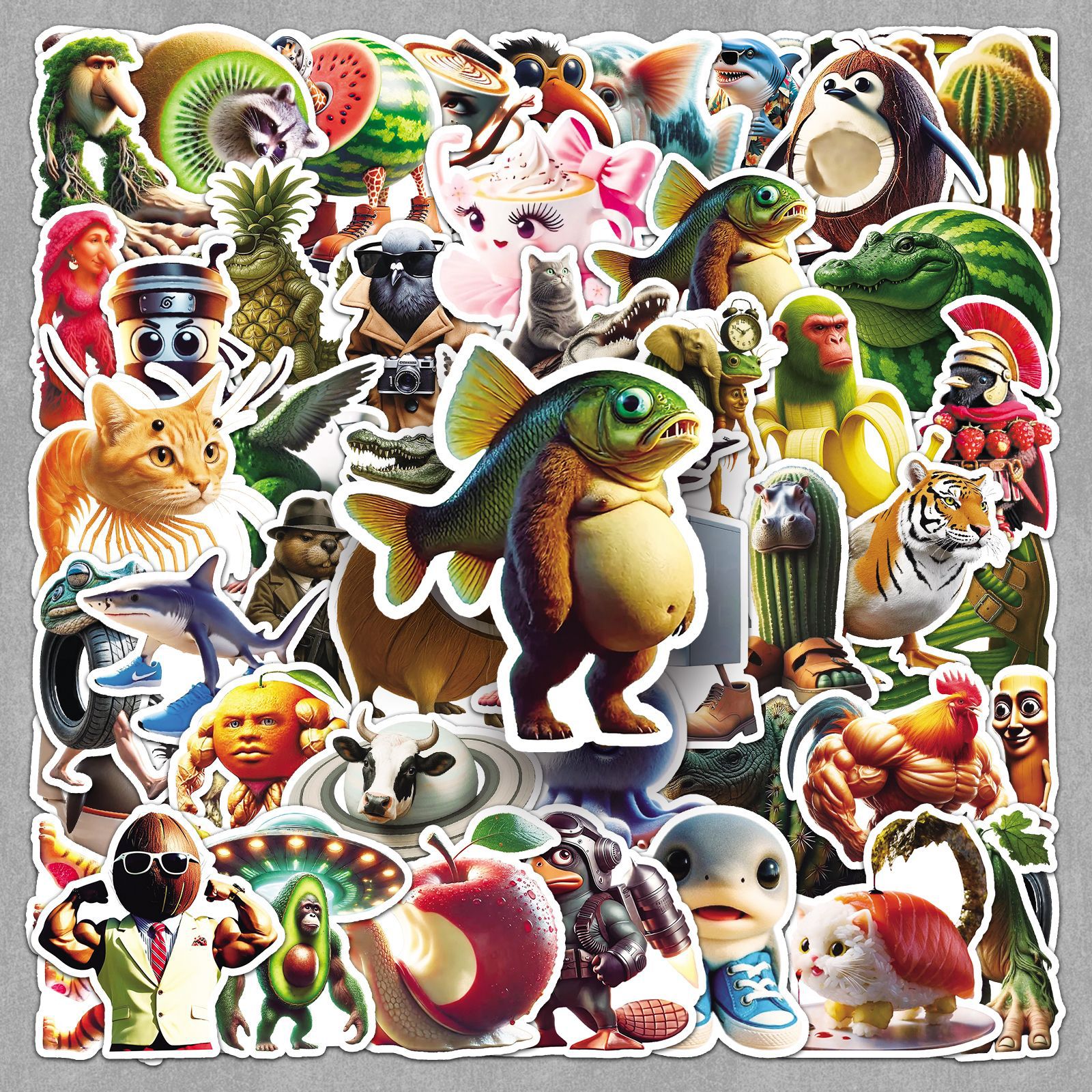 Car Accessories Quotes - 50PCS Italian Brainrot Stickers Tung Tung