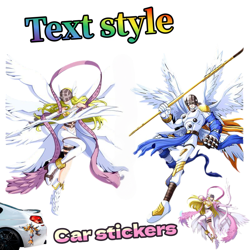 Car Accessories For Decoration - Digimon Car Sticker Cute Fashion Cartoon