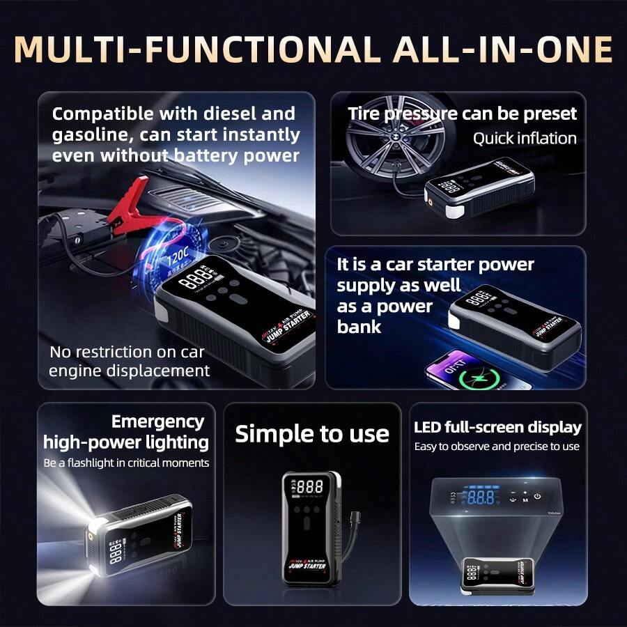 8000mAh Portable Car Jump Star - Portable Jump Starter ulasan dan harga