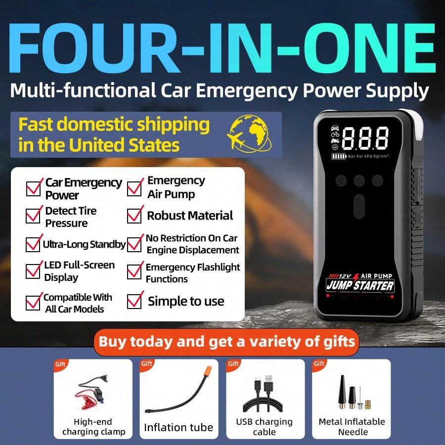 8000mAh Portable Car Jump Star - Portable Jump Starter ulasan dan harga