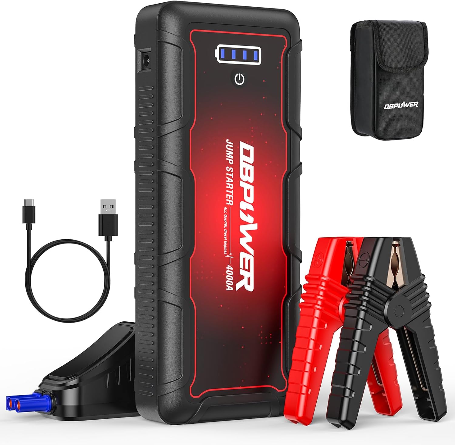 Jump Starter 4000A Peak 88.8Wh - Portable Jump Starter ulasan dan harga