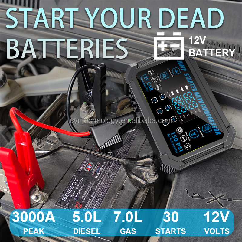Portable 2000A Peak Jump Start - Portable Jump Starter ulasan dan harga