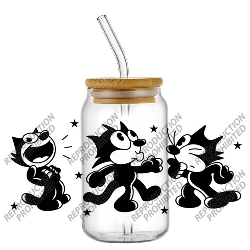Black cat design Transfer Deca - Car Accessories Quotes ulasan dan harga