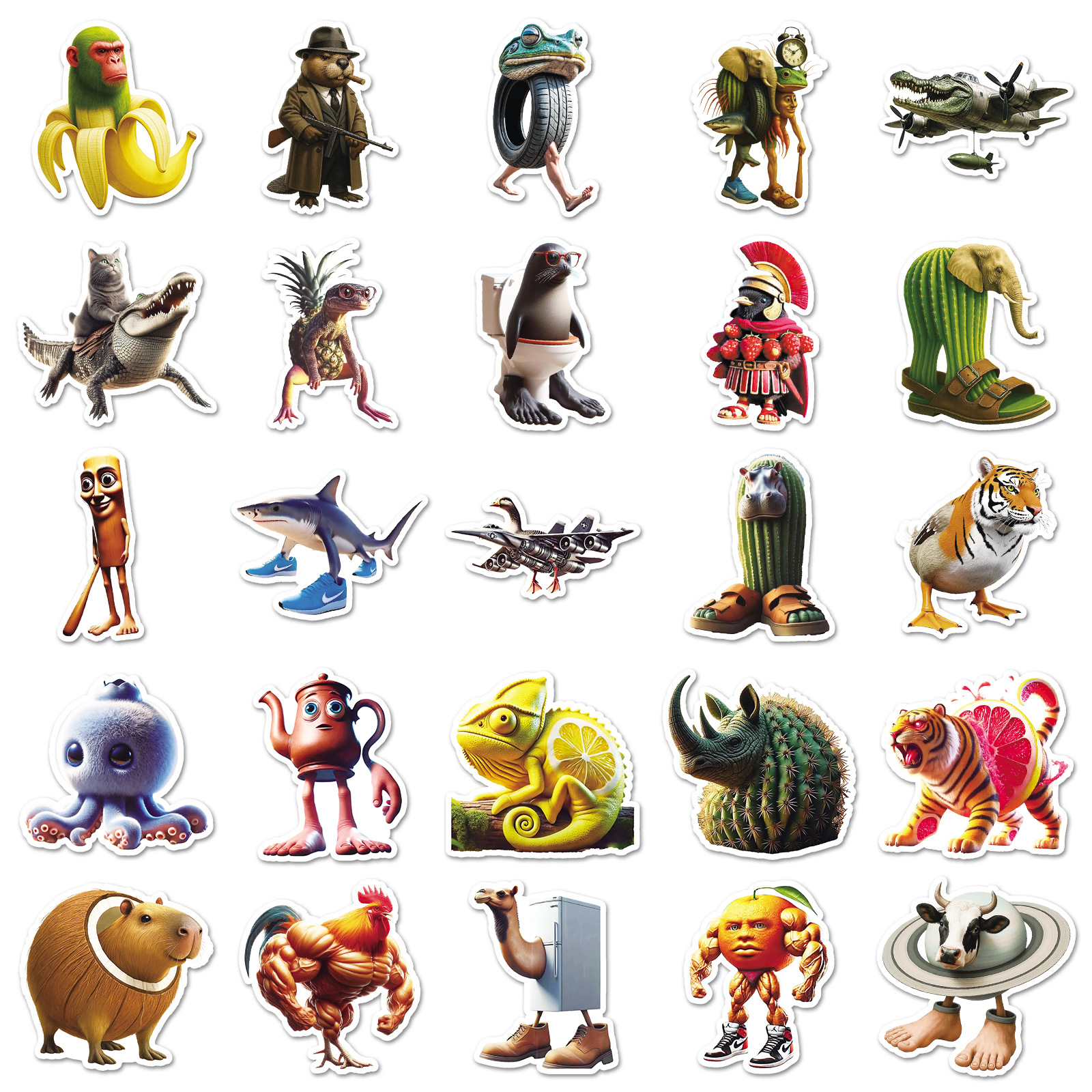 50PCS Italian Brainrot Sticker - Car Accessories Quotes ulasan dan harga