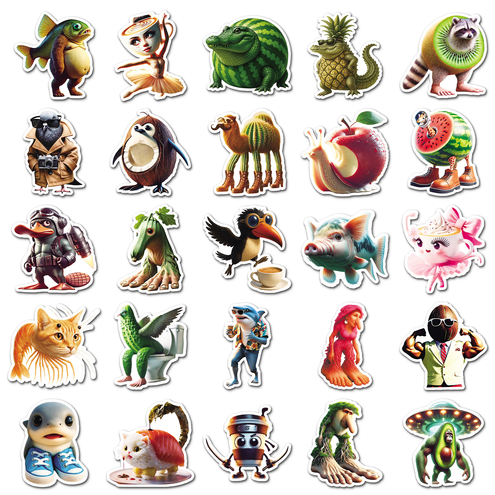 50PCS Italian Brainrot Sticker - Car Accessories Quotes ulasan dan harga