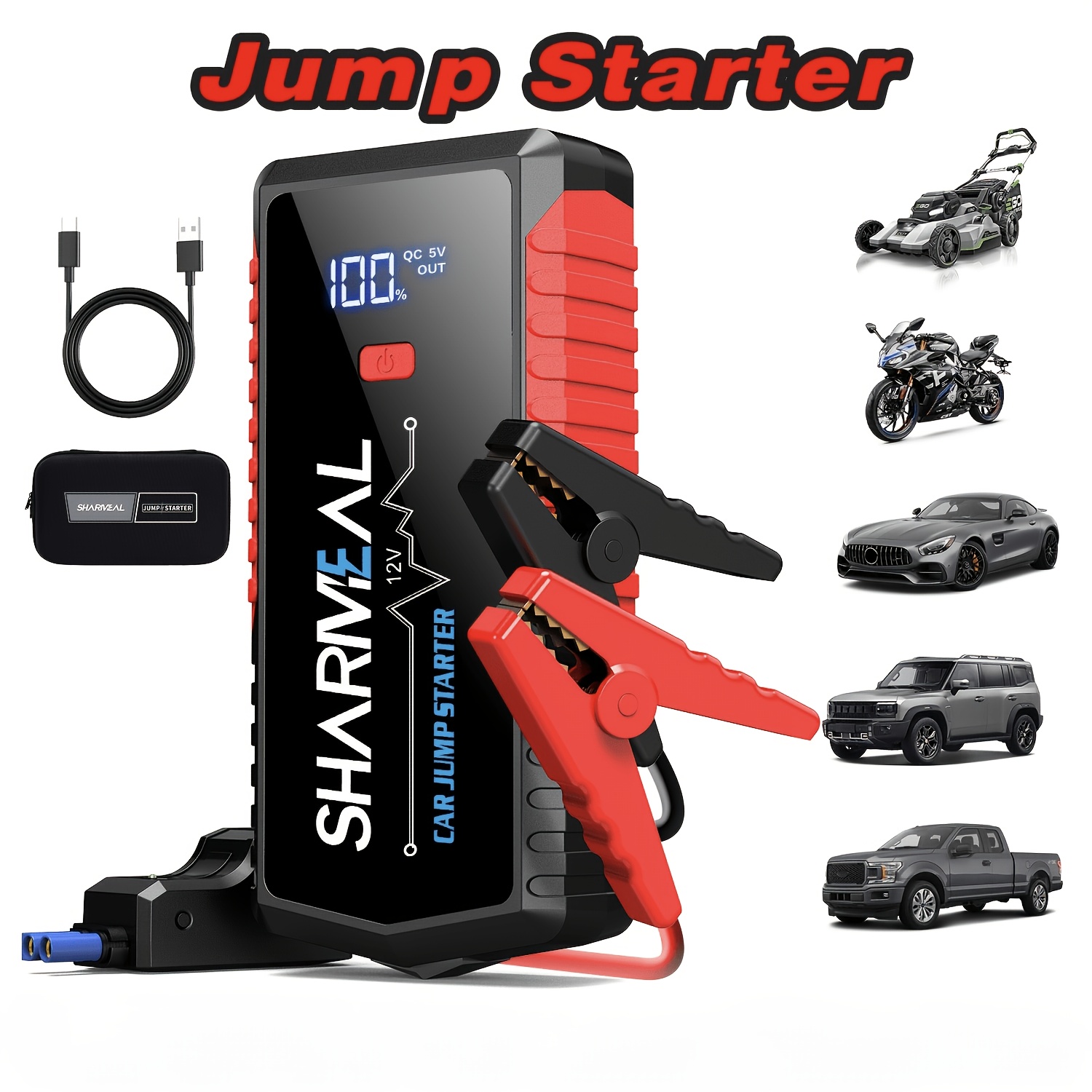 10000A/13000A/15000A Single-St - Portable Jump Starter ulasan dan harga