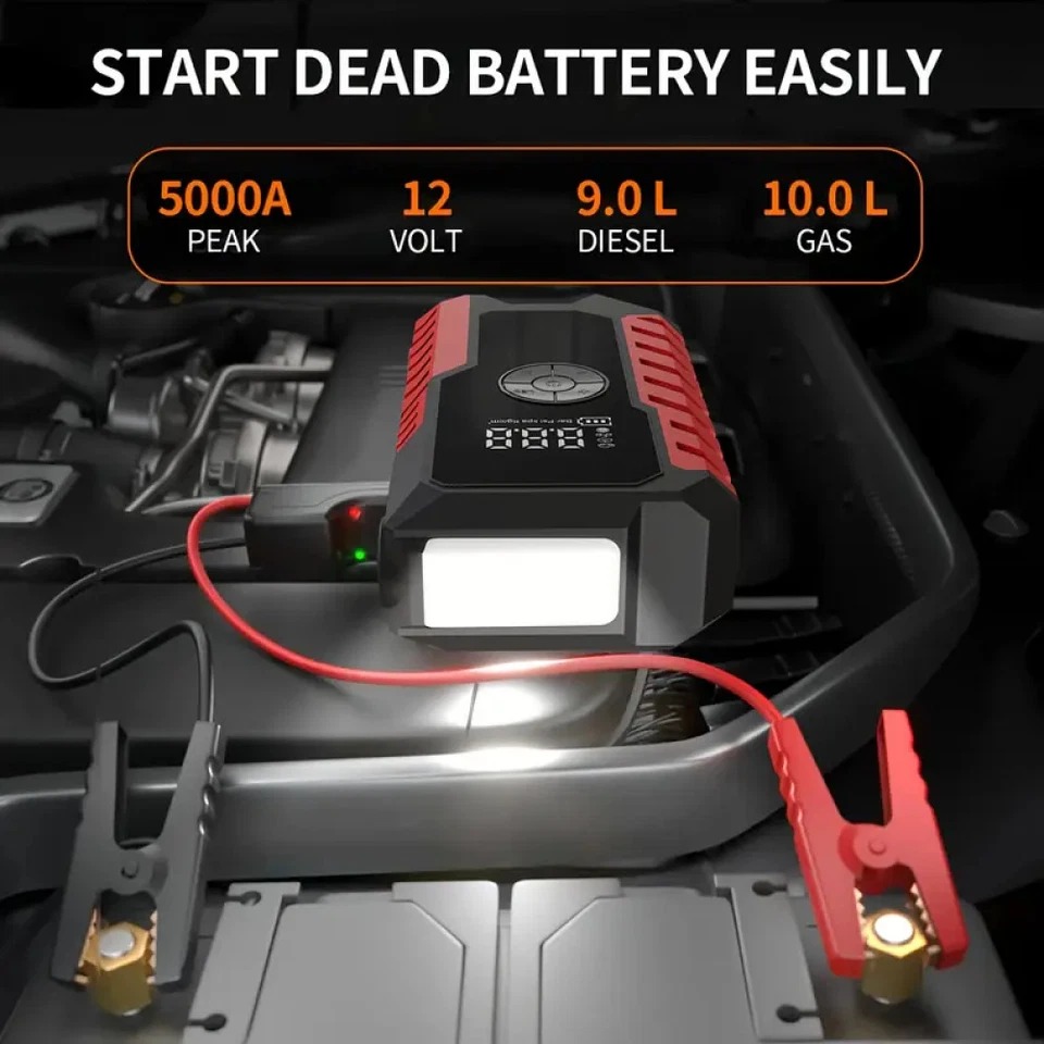 Jump Starter with Air Compress - Portable Jump Starter ulasan dan harga