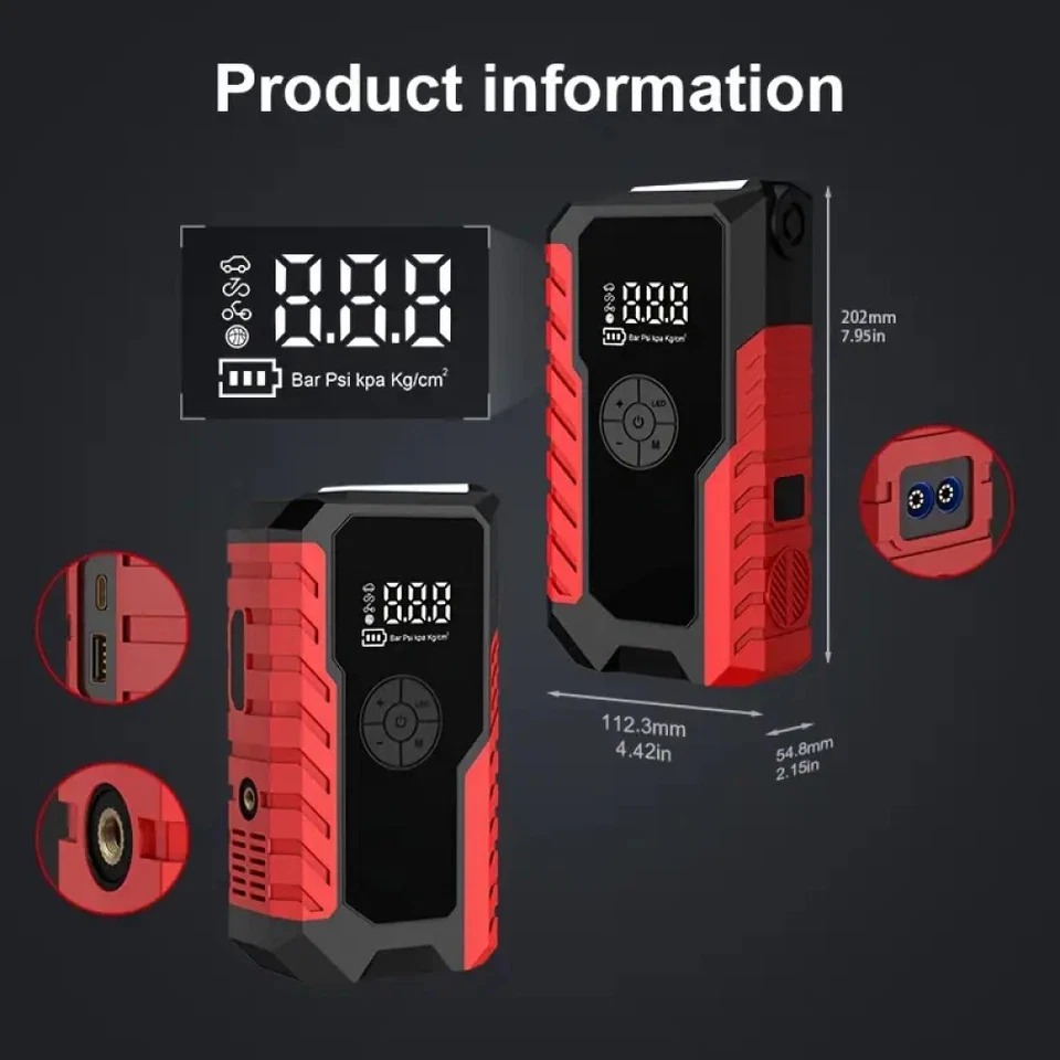Jump Starter with Air Compress - Portable Jump Starter ulasan dan harga