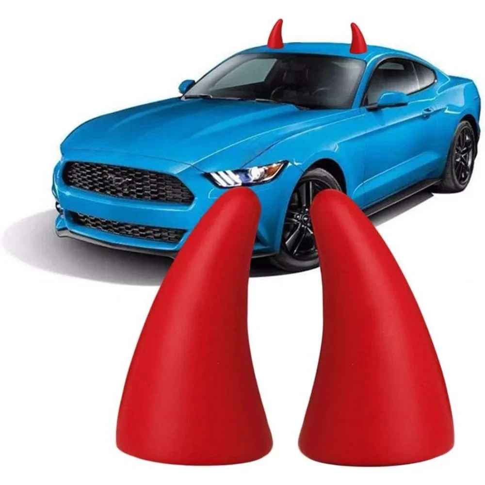 1/2PCS 3D Devil Horn Car Roof  - Car Accessories Quotes ulasan dan harga