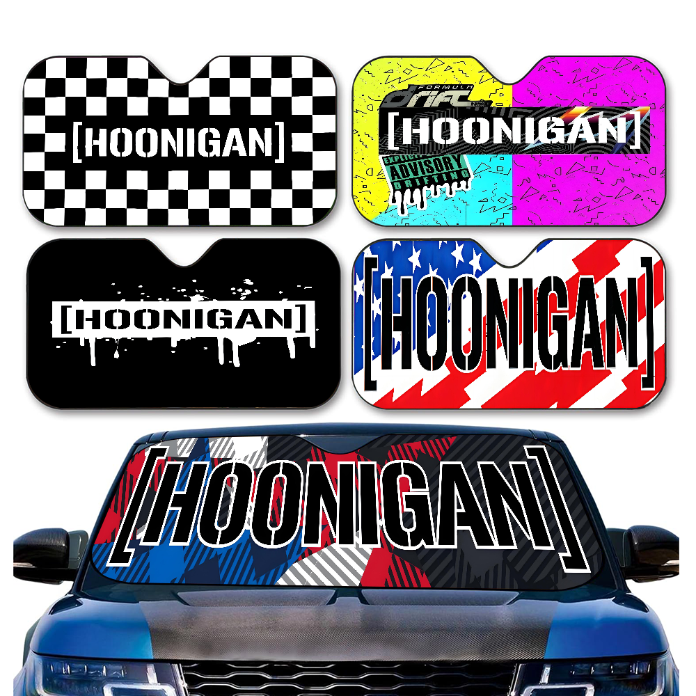 Hoonigan Driven By Passion Rac - Automatic Car Sunshade ulasan dan harga