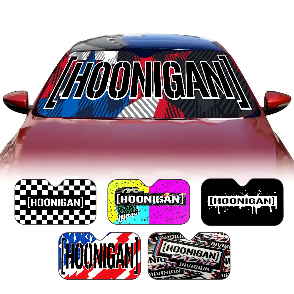 Hoonigan Driven By Passion Rac - Automatic Car Sunshade ulasan dan harga
