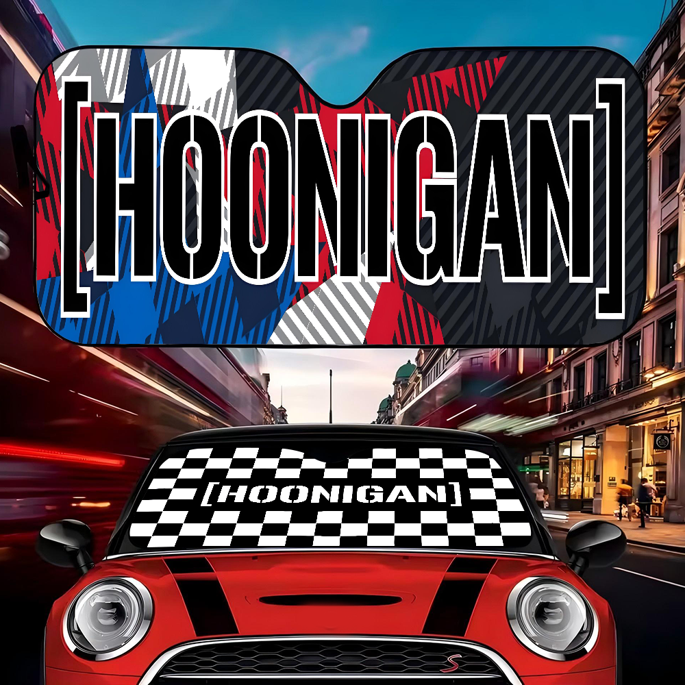 Hoonigan Driven By Passion Rac - Automatic Car Sunshade ulasan dan harga
