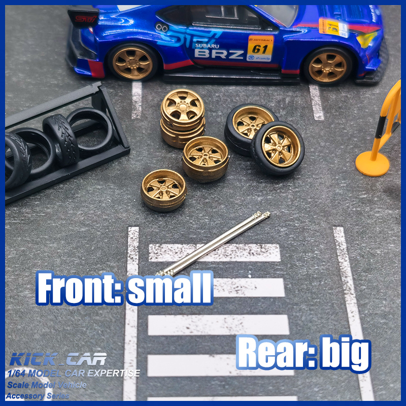 1/64 Model Car Wheels D: 11mm+ - Car Accessories Toy ulasan dan harga