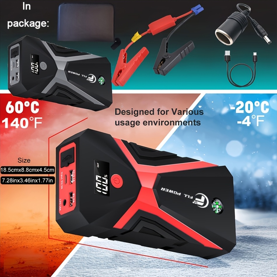 Portable Car Jump Starter Powe - Portable Jump Starter ulasan dan harga