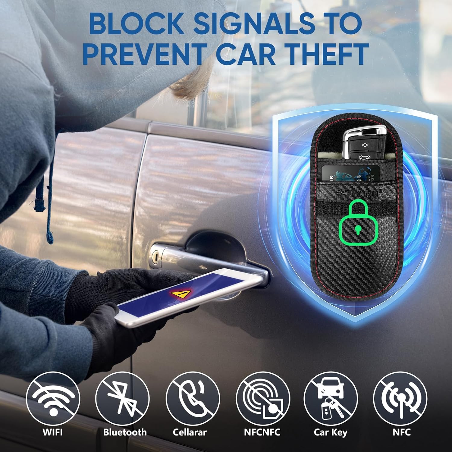 2-Pack Faraday Bags for Car Ke - Car Key Signal Blocker ulasan dan harga