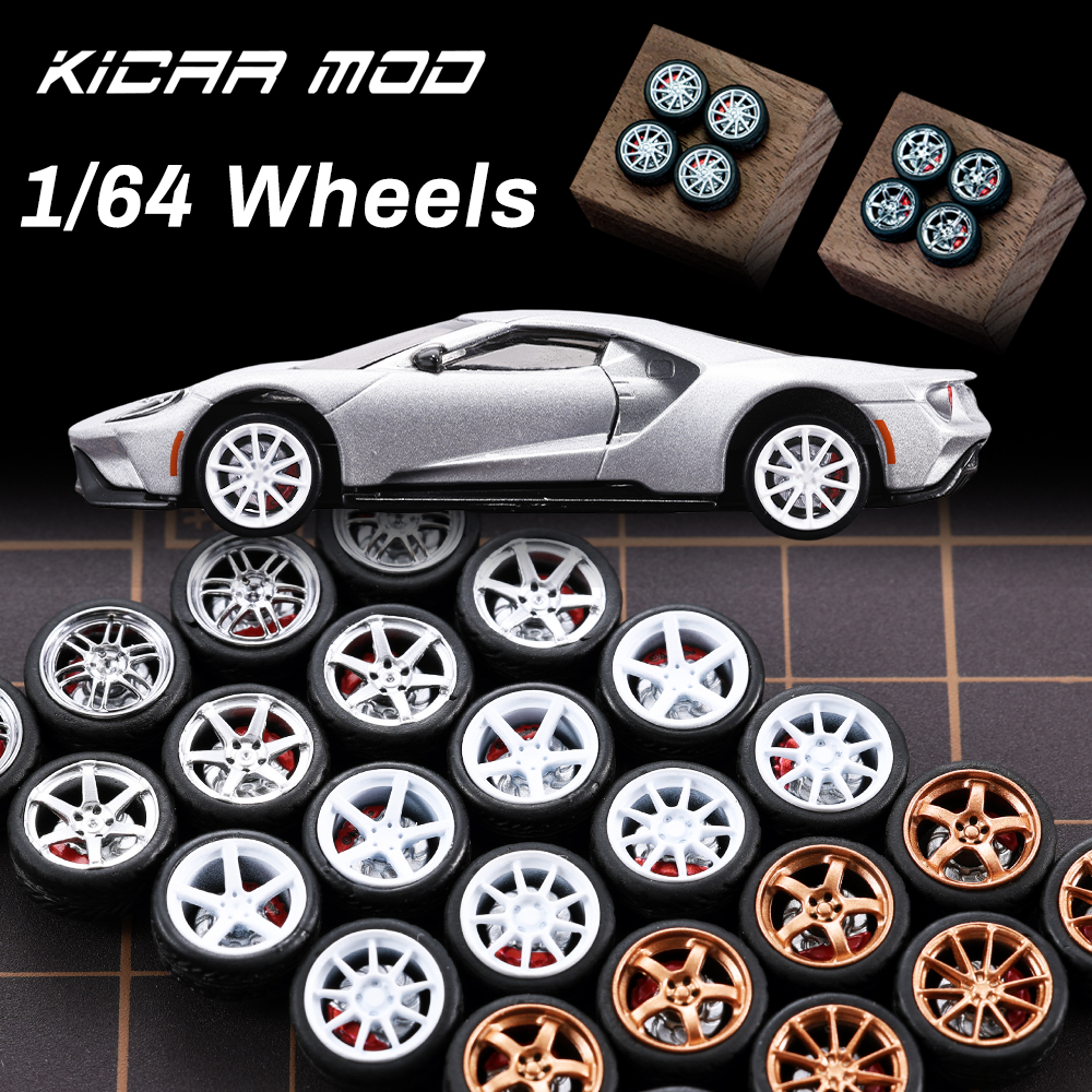 1/64 Model Car Wheels Tires 8  - Car Accessories Toy ulasan dan harga