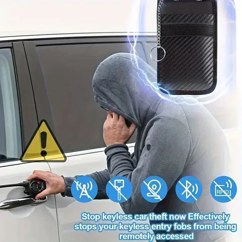 Carbon Fiber RFID Blocking Car - Car Key Signal Blocker ulasan dan harga