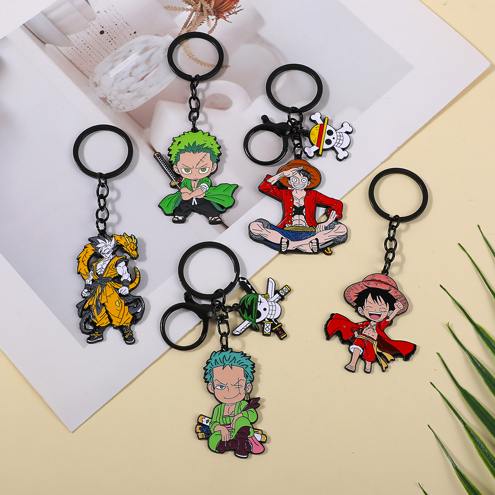 One Piece Anime Keychain Featu - Car Accessories For Decoration ulasan dan harga
