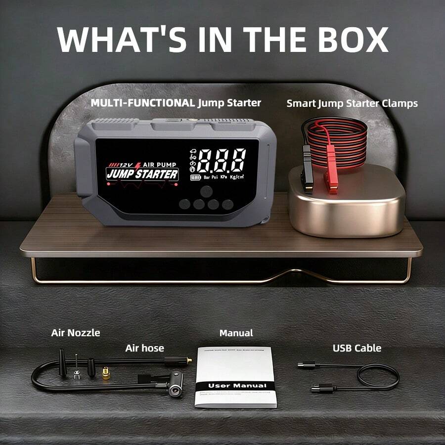 12V 8000A Portable Smart Jump  - Portable Jump Starter ulasan dan harga
