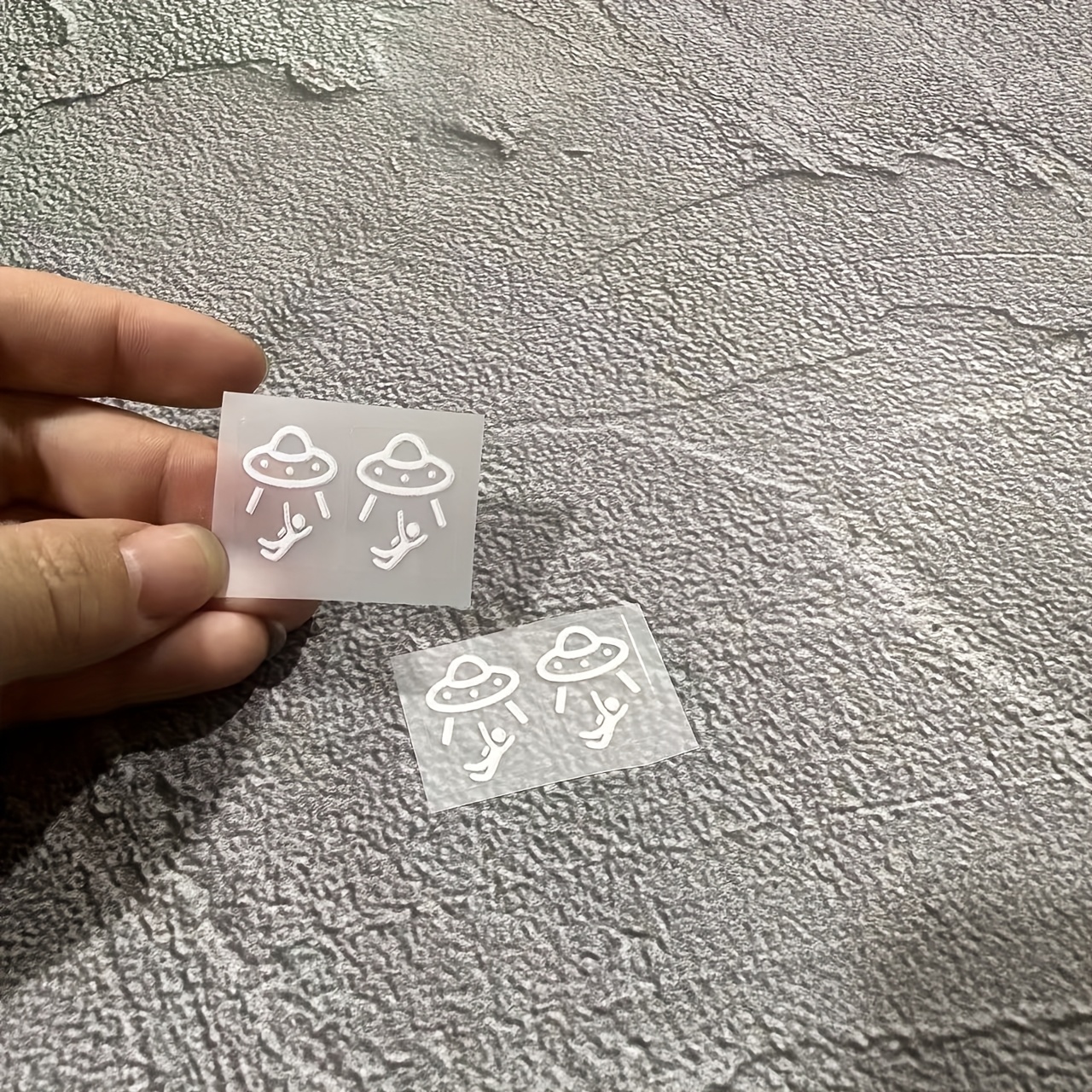 Universal 2Pcs UFO Blank Butto - Car Accessories Quotes ulasan dan harga