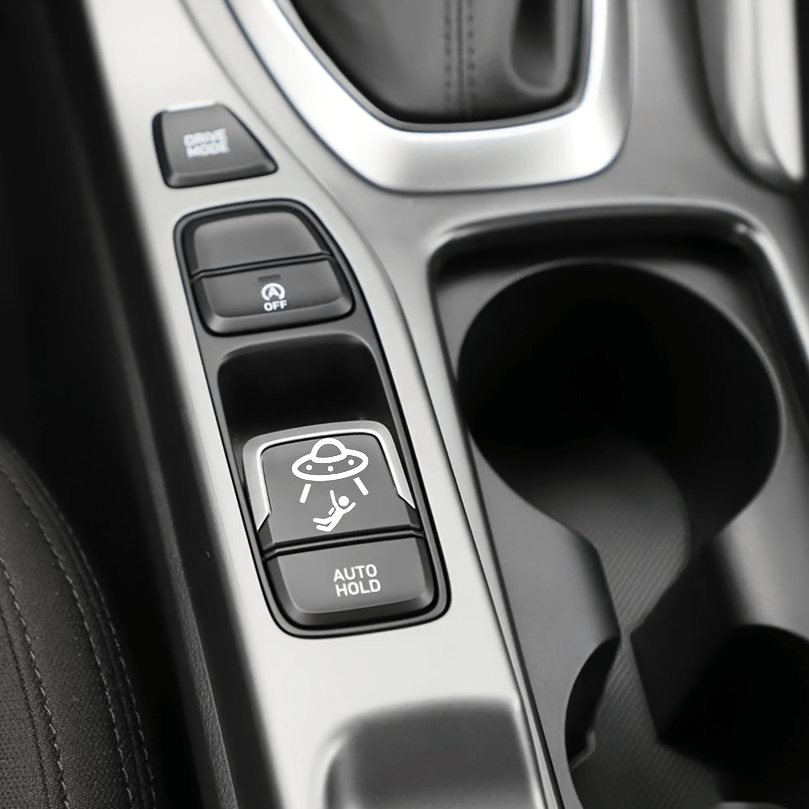 Universal 2Pcs UFO Blank Butto - Car Accessories Quotes ulasan dan harga