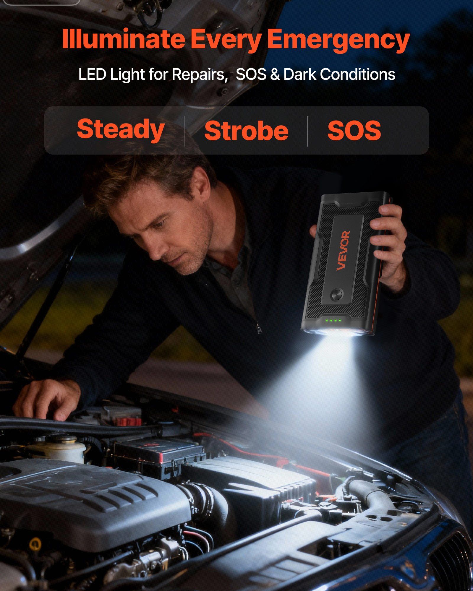 Jump Starter, 1000A Peak, Car  - Portable Jump Starter ulasan dan harga