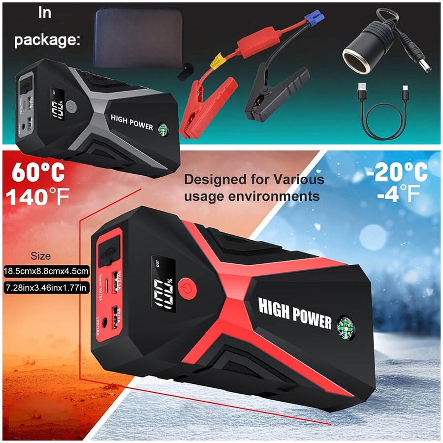 12V Portable Car Jump Starter  - Portable Jump Starter ulasan dan harga