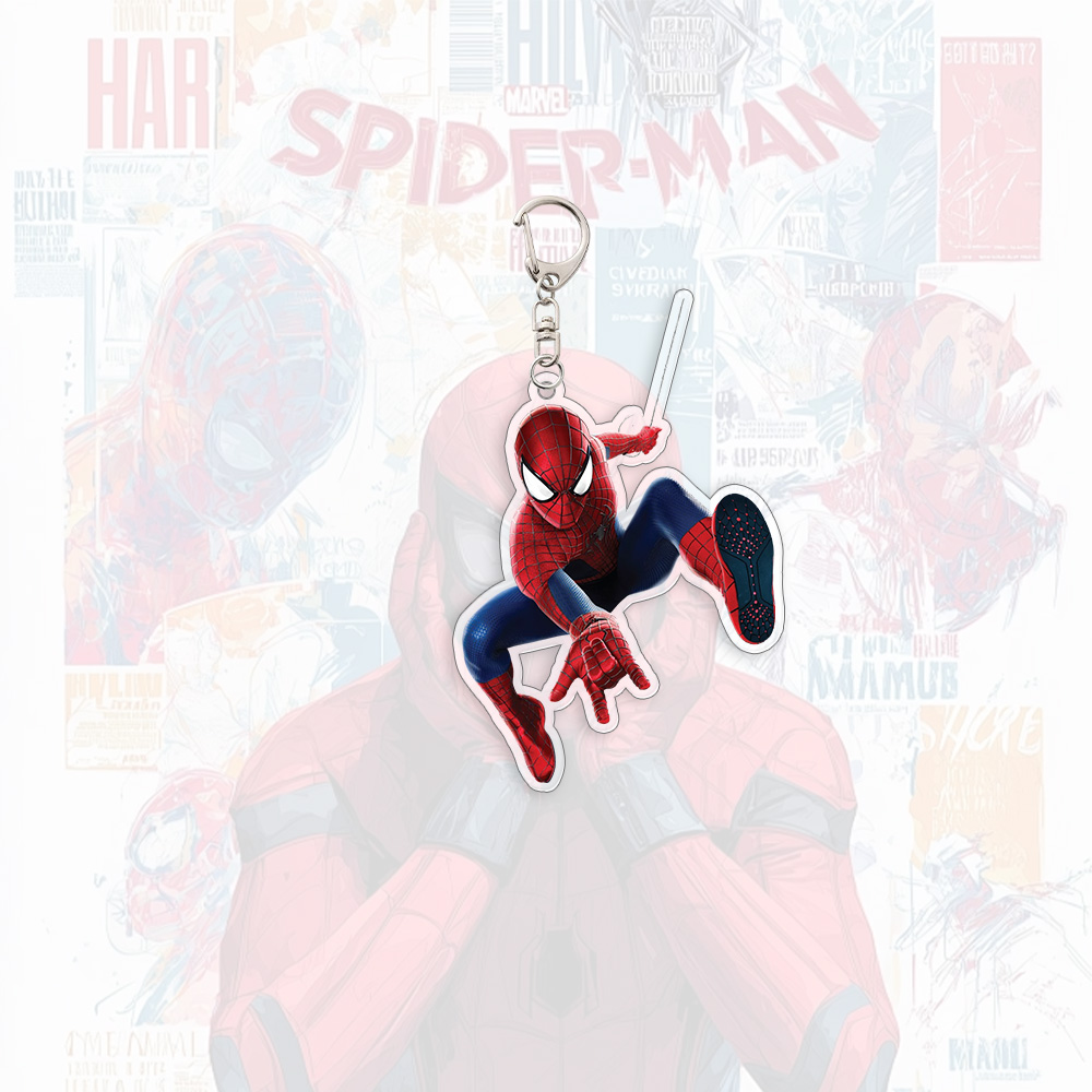 Spider Man Acrylic Keychain An - Car Accessories Toy ulasan dan harga
