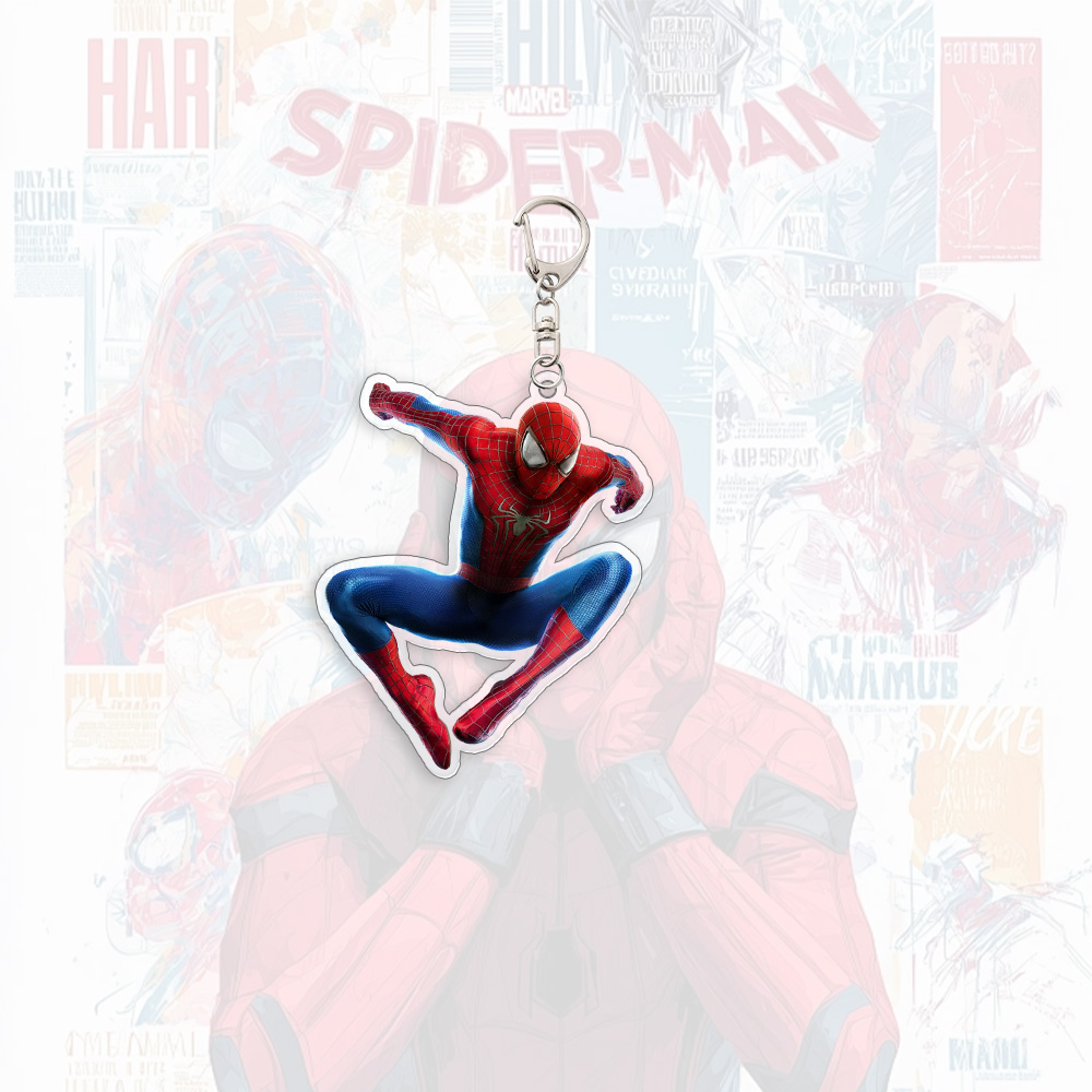 Spider Man Acrylic Keychain An - Car Accessories Toy ulasan dan harga