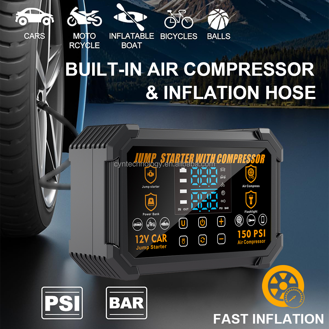 Portable 3000A Peak 22200mAh H - Portable Jump Starter ulasan dan harga
